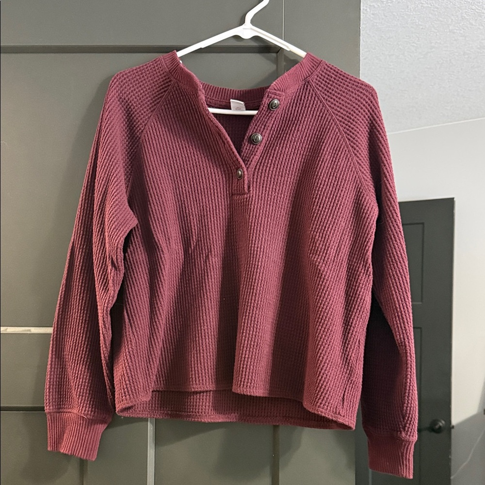 Old Navy Maroon Knit Sweater